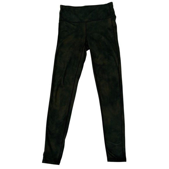 Athleta Leggings Dk Green/Blk Snakeskin Design High Rise Women's Small - Picture 4 of 7